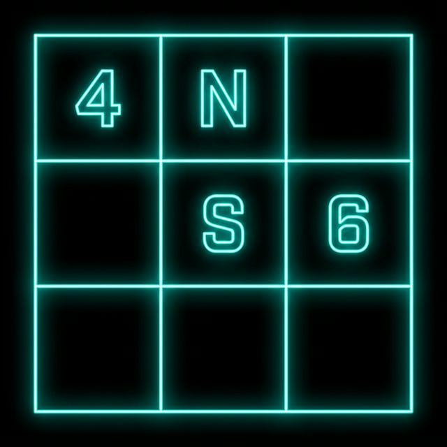 Neon Sudoku Icon